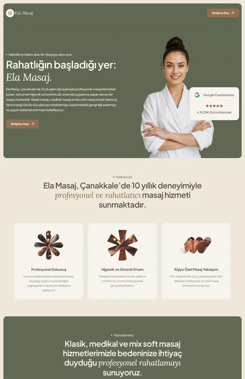 Ela Masaj sitesi — Kirpisoft